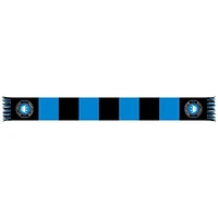 Black/Blue Charlotte FC Team Bar Knit Scarf