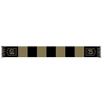 Black/Gold LAFC Team Bar Knit Scarf
