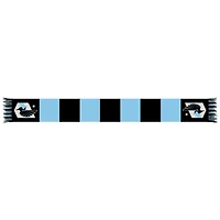 Black/Light Blue Minnesota United FC Team Bar Knit Scarf