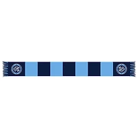 Navy/Light Blue New York City FC Team Bar Knit Scarf