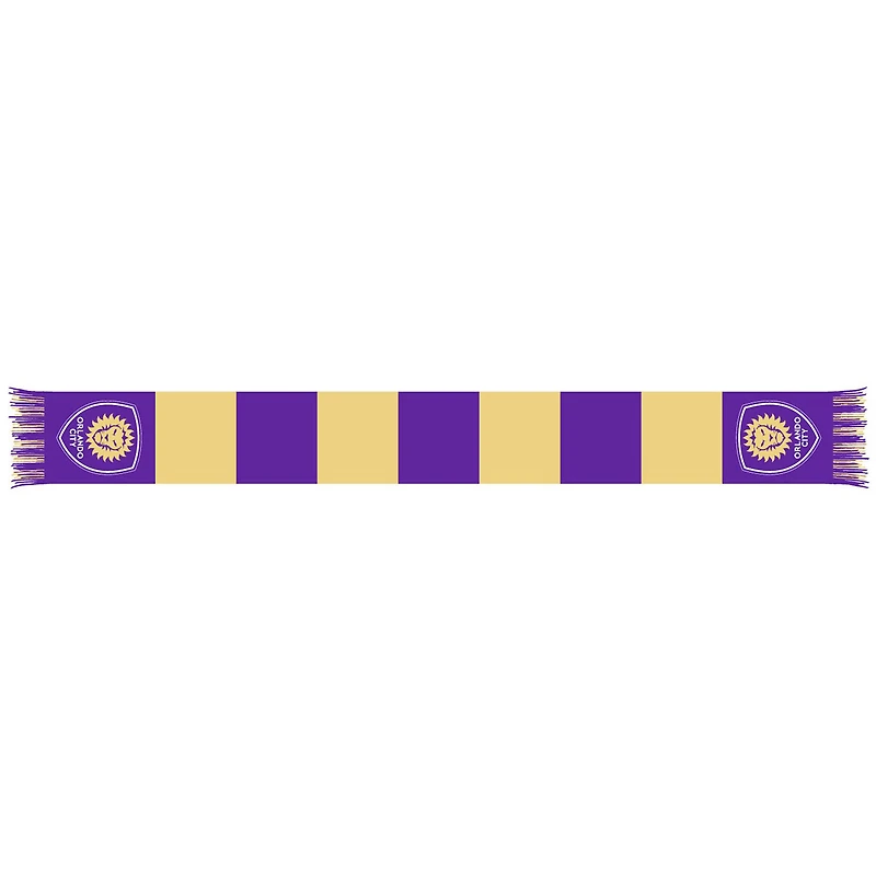 Purple/Gold Orlando City SC Team Bar Knit Scarf