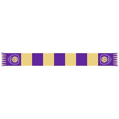 Purple/Gold Orlando City SC Team Bar Knit Scarf