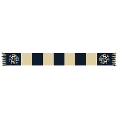 Navy/Gold Philadelphia Union Team Bar Knit Scarf