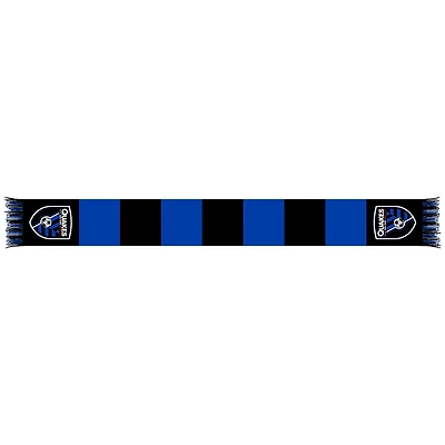 Black/Blue San Jose Earthquakes Team Bar Knit Scarf