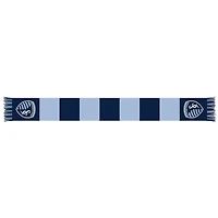 Sky Blue/Navy Sporting Kansas City Team Bar Knit Scarf