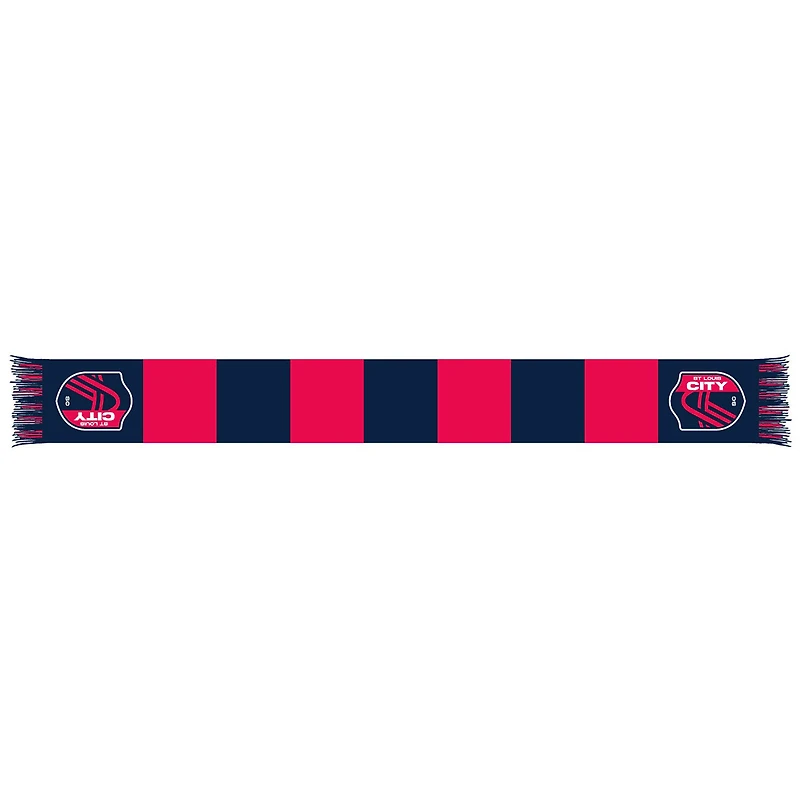 Navy/Red St. Louis City SC Team Bar Knit Scarf