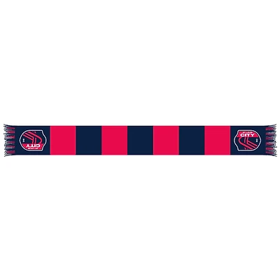 Navy/Red St. Louis City SC Team Bar Knit Scarf