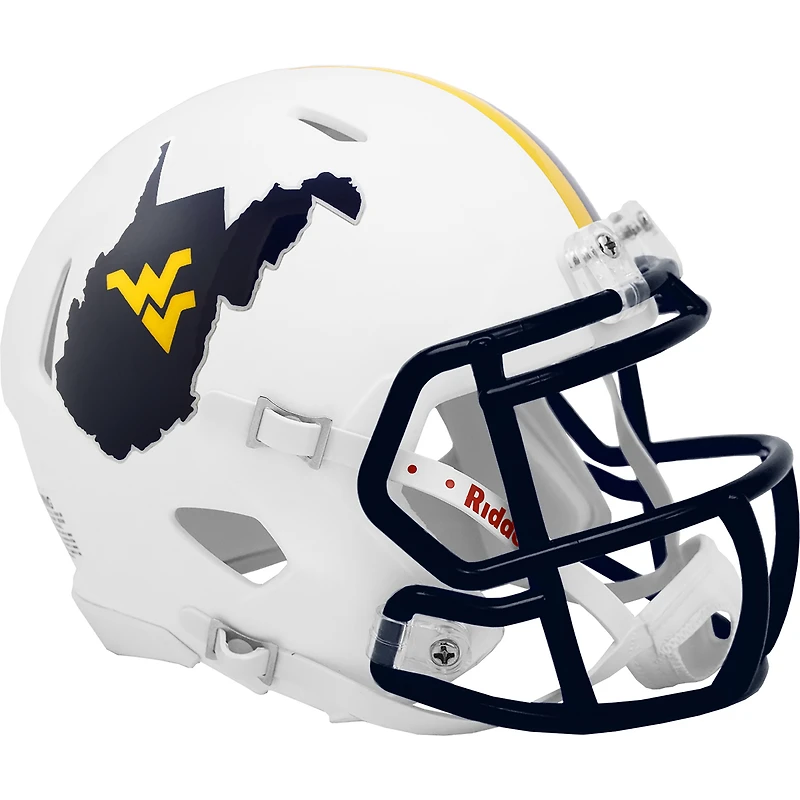 West Virginia Mountaineers Riddell Country Roads Speed Mini Helmet