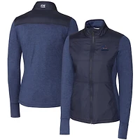 Women's Cutter & Buck Navy Chicago Bears Stealth Full-Zip Jacket
