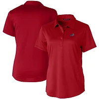 Women's Cutter & Buck Cardinal Buffalo Bills Americana Prospect Textured Stretch Polo