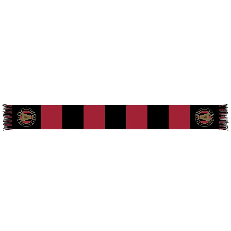 Red/Black Atlanta United FC Team Bar Knit Scarf