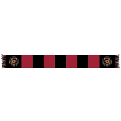 Red/Black Atlanta United FC Team Bar Knit Scarf