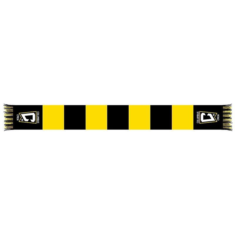 Yellow/Black Columbus Crew Team Bar Knit Scarf