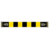 Yellow/Black Columbus Crew Team Bar Knit Scarf