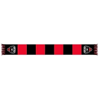 Red/Black D.C. United Team Bar Knit Scarf