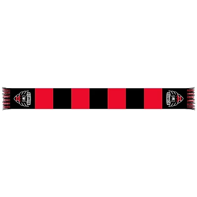 Red/Black D.C. United Team Bar Knit Scarf