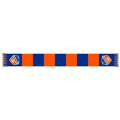 Blue/Orange FC Cincinnati Team Bar Knit Scarf