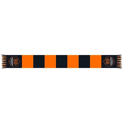 Orange/Black Houston Dynamo FC Team Bar Knit Scarf