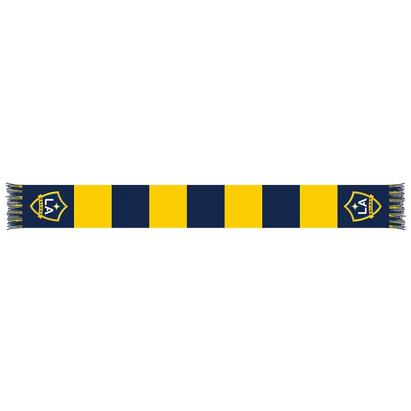 Navy/Gold LA Galaxy Team Bar Knit Scarf