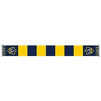 Navy/Gold LA Galaxy Team Bar Knit Scarf