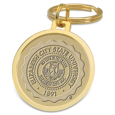 Gold ECSU Vikings Split-Wire Key Ring