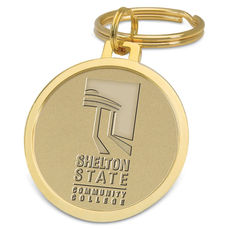Gold Shelton State Buccaneers Split-Wire Key Ring
