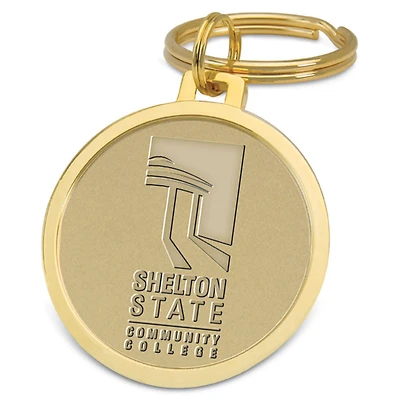 Gold Shelton State Buccaneers Split-Wire Key Ring
