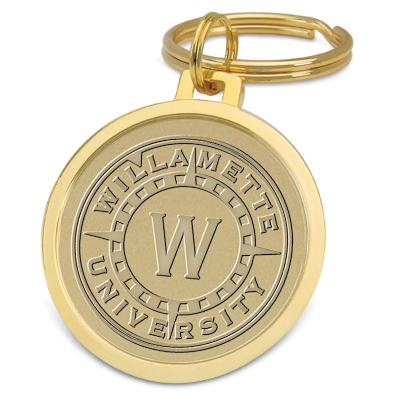Gold Willamette Bearcats Split-Wire Key Ring