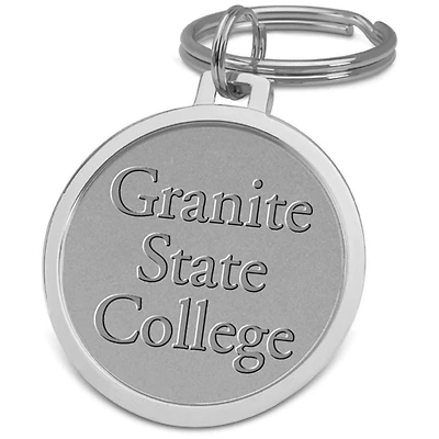 Silver Granite State College Split-Wire Key Ring