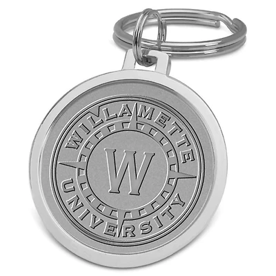 Silver Willamette Bearcats Split-Wire Key Ring