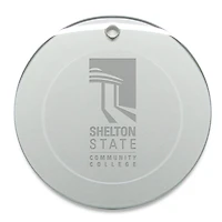 Shelton State Buccaneers 3'' Round Glass Ornament