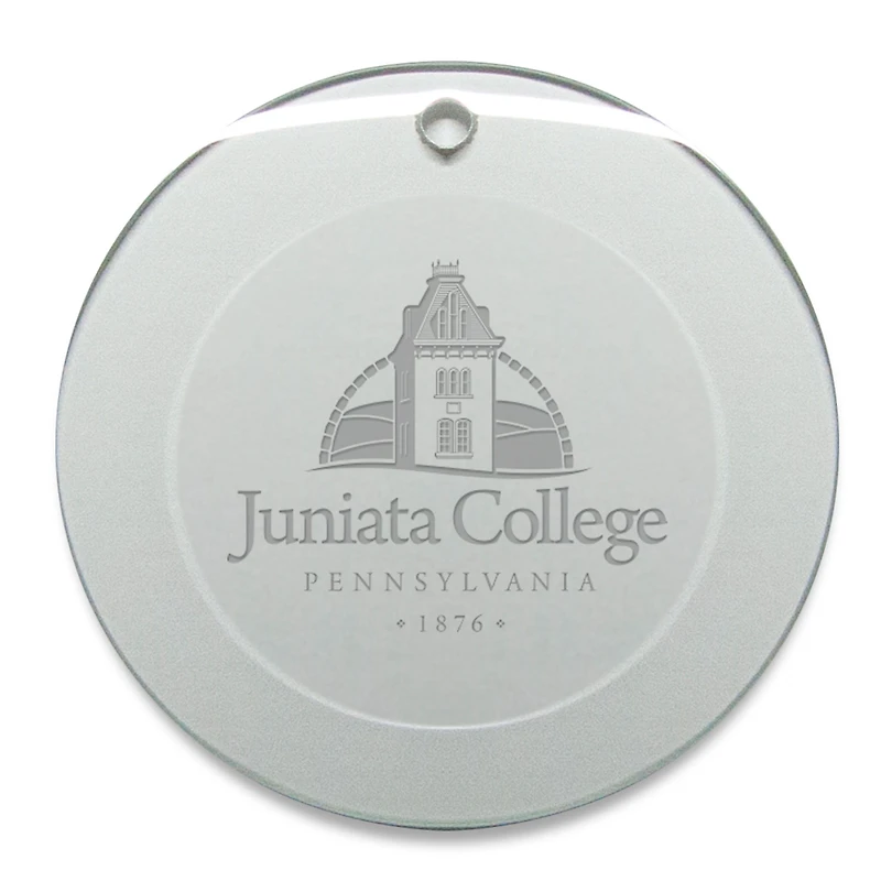 Juniata Eagles 3'' Round Glass Ornament