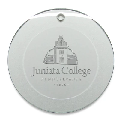 Juniata Eagles 3'' Round Glass Ornament