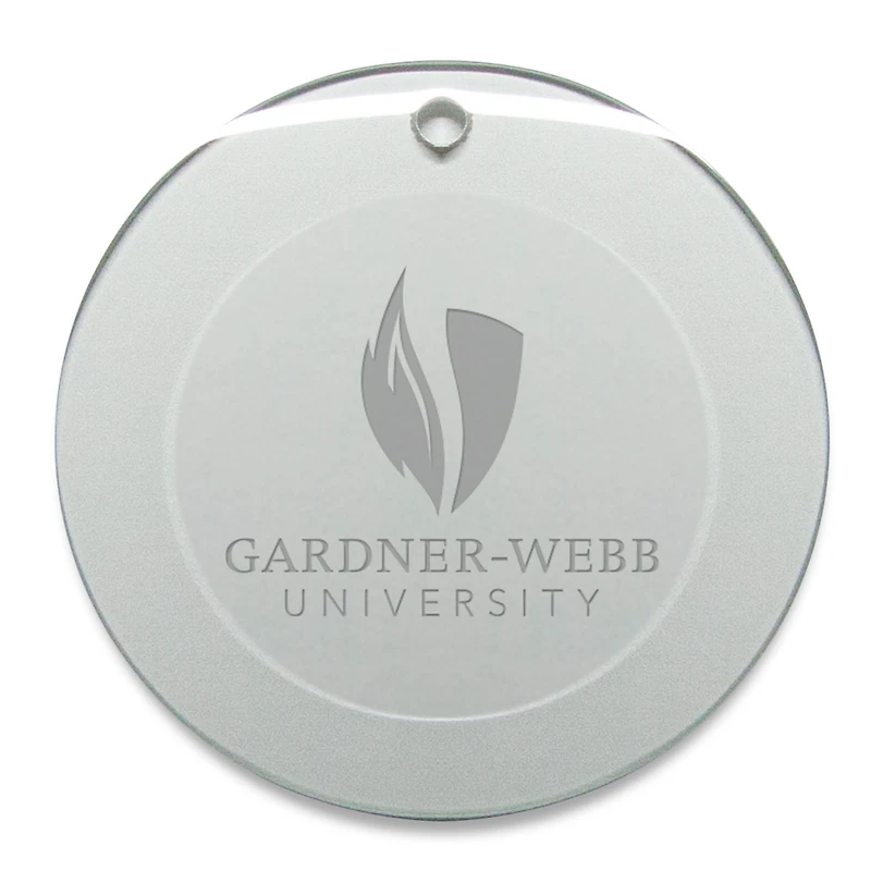 Gardner-Webb Bulldogs 3'' Round Glass Ornament