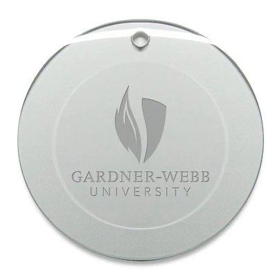 Gardner-Webb Bulldogs 3'' Round Glass Ornament
