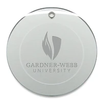 Gardner-Webb Bulldogs 3'' Round Glass Ornament