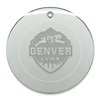CU Denver Lynx 3'' Round Glass Ornament