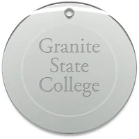 Granite State College 3'' Round Glass Ornament