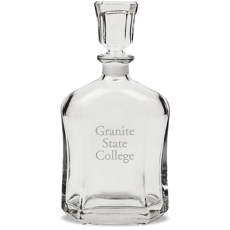 Granite State College 23.75oz. Crystal Whisky Decanter
