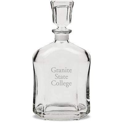 Granite State College 23.75oz. Crystal Whisky Decanter