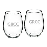 Grand Rapids Raiders 21oz. 2-Piece Stemless Wine Glass Set
