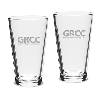 Grand Rapids Raiders 16oz. 2-Piece Classic Pub Glass Set