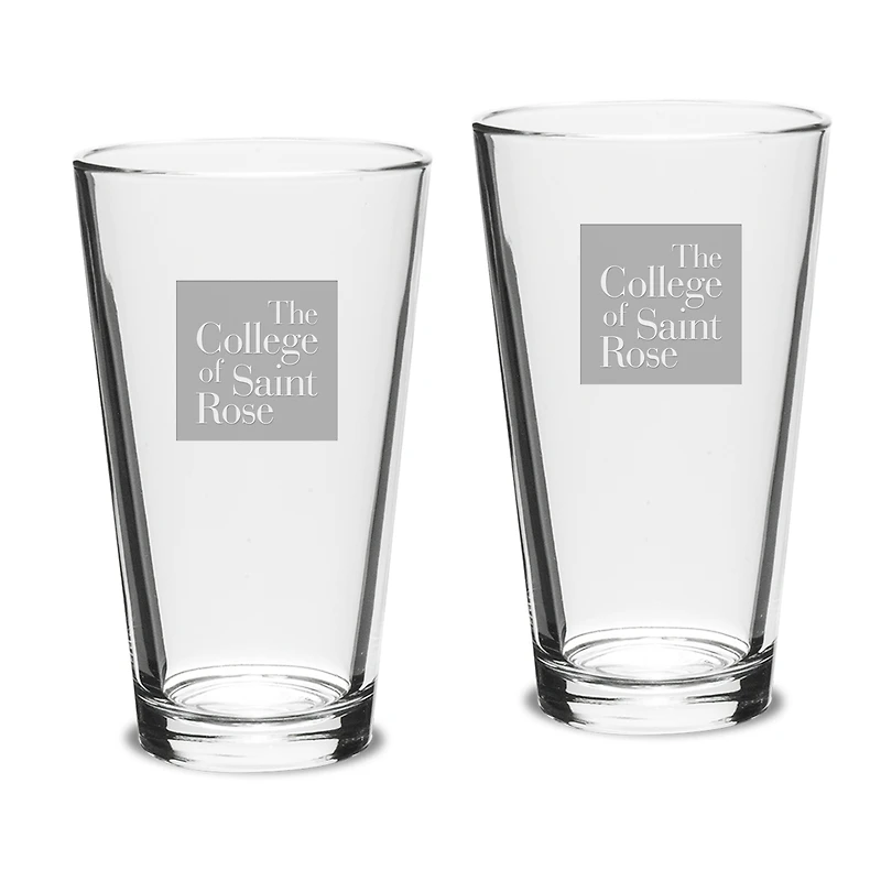 Saint Rose Golden Knights 16oz. 2-Piece Classic Pub Glass Set