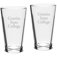 Granite State College 16oz. 2-Piece Classic Pub Glass Set