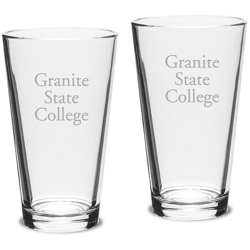 Granite State College 16oz. 2-Piece Classic Pub Glass Set
