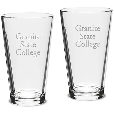 Granite State College 16oz. 2-Piece Classic Pub Glass Set