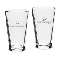 Harold Washington College Phoenix 16oz. 2-Piece Classic Pub Glass Set