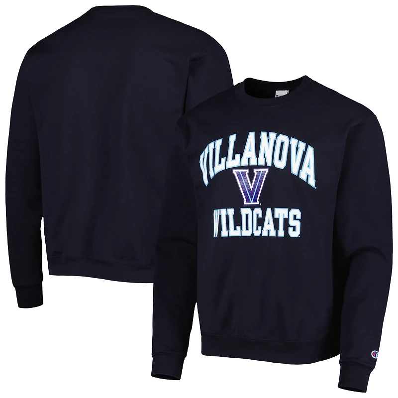 Men's Champion Navy Villanova Wildcats High Motor Pullover Sweatshirt