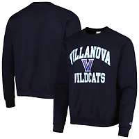 Men's Champion Navy Villanova Wildcats High Motor Pullover Sweatshirt