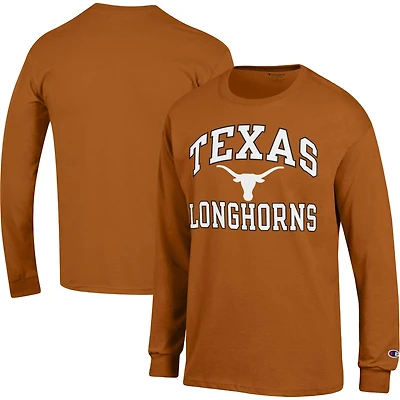 Men's Champion Texas Orange Texas Longhorns High Motor Long Sleeve T-Shirt